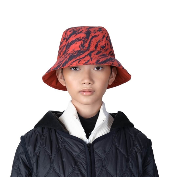 Brand New Nobis Unisex Reversible Bucket Hat in Red - Picture 3 of 8